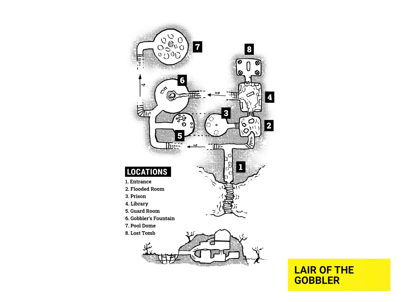 The Lair of the Gobbler adventure for DURF by Emiel Boven